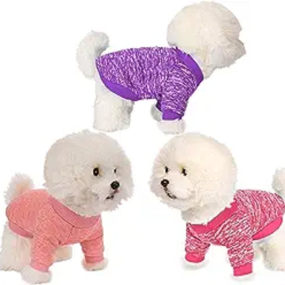 MOIRIG Pet Sweaters Size Large - 3 Pack